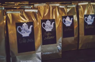 Les sachets de café