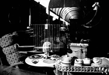 une vue en noir et blanc