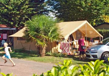 ile d'Oleron Camping La Brande tente safari et mobilhome prestige